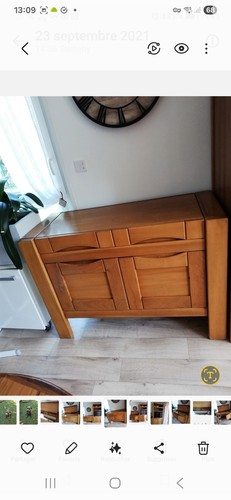 Buffet bar orme massif ouvrant - buffet,